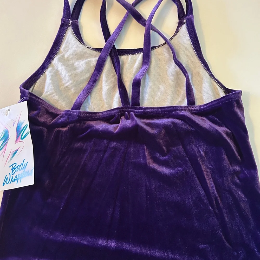 Body wrappers 90s velvet dance top